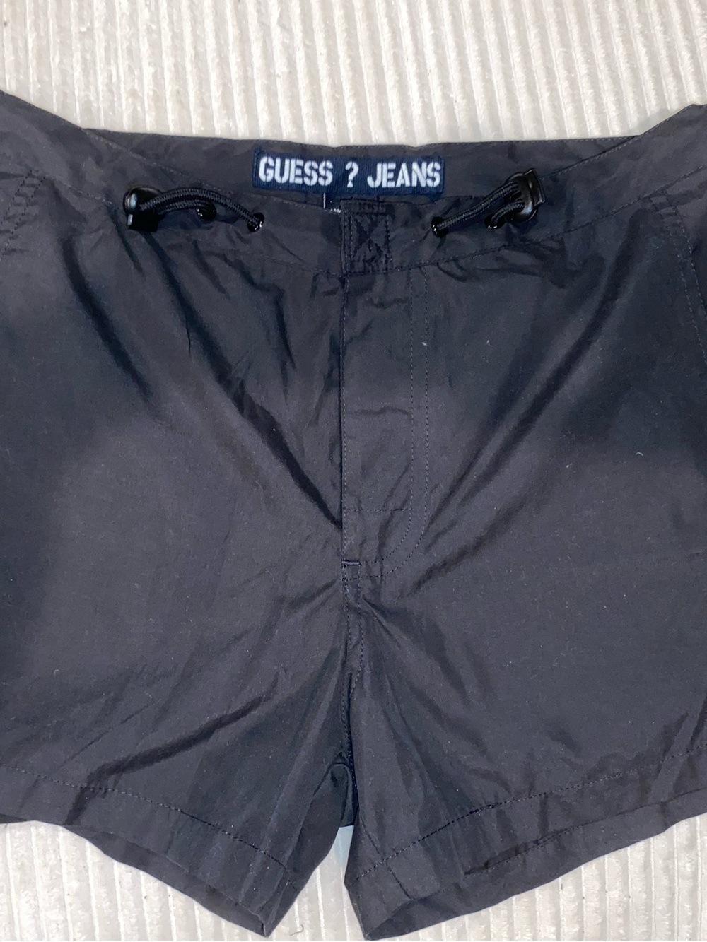 Guess Jeans Black Casual Shorts with Branded Waist Label